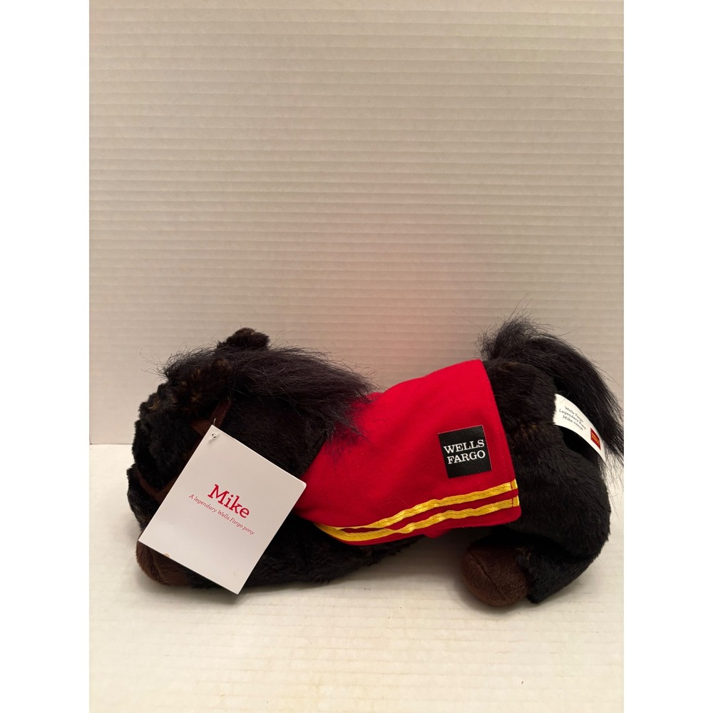 Wells Fargo Mike Legendary Pony Plush Horse Collectible Brown Red Blanket Tag